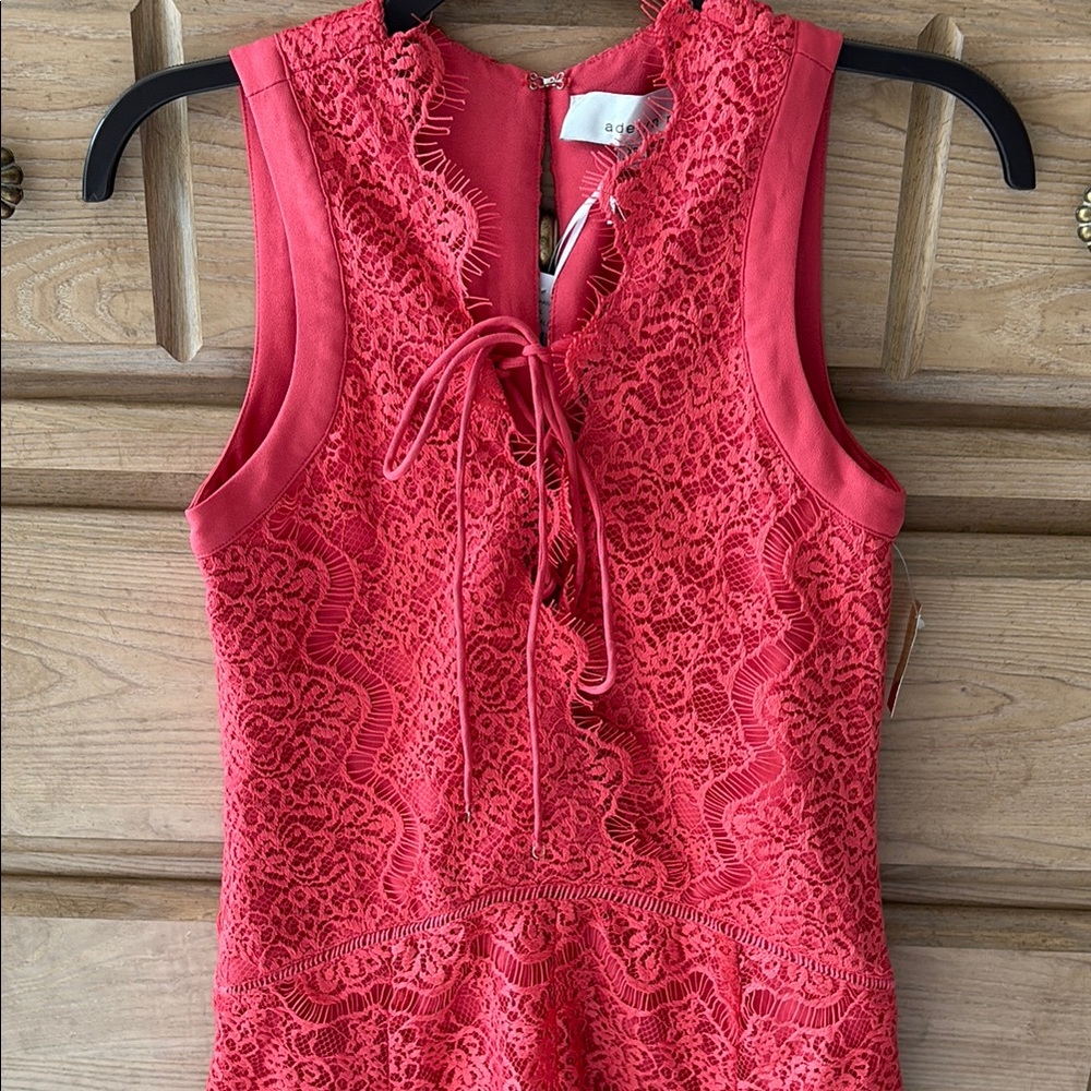 Adelyn Rae Lace Up Front Dress - Picture 2 of 8